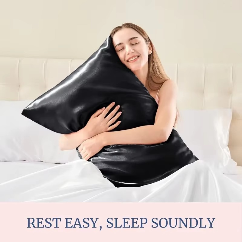 Satin Silk Pillowcase Hair Skin - สำหรับผู้หญิงและผู้ชาย ปลอกหมอนผ้าซาตินหลายขนาด 1/2 ชิ้น สำหรับผมและผิว นุ่มพิเศษและเย็นสบาย