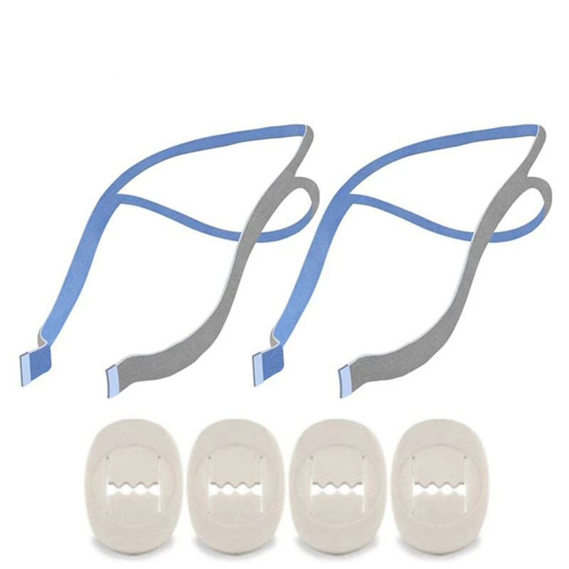 Anti Snore Contour Pillow - คลิปปรับ 4 ชิ้นและแถบคาดศีรษะ 2 ชิ้นสําหรับ Resmed