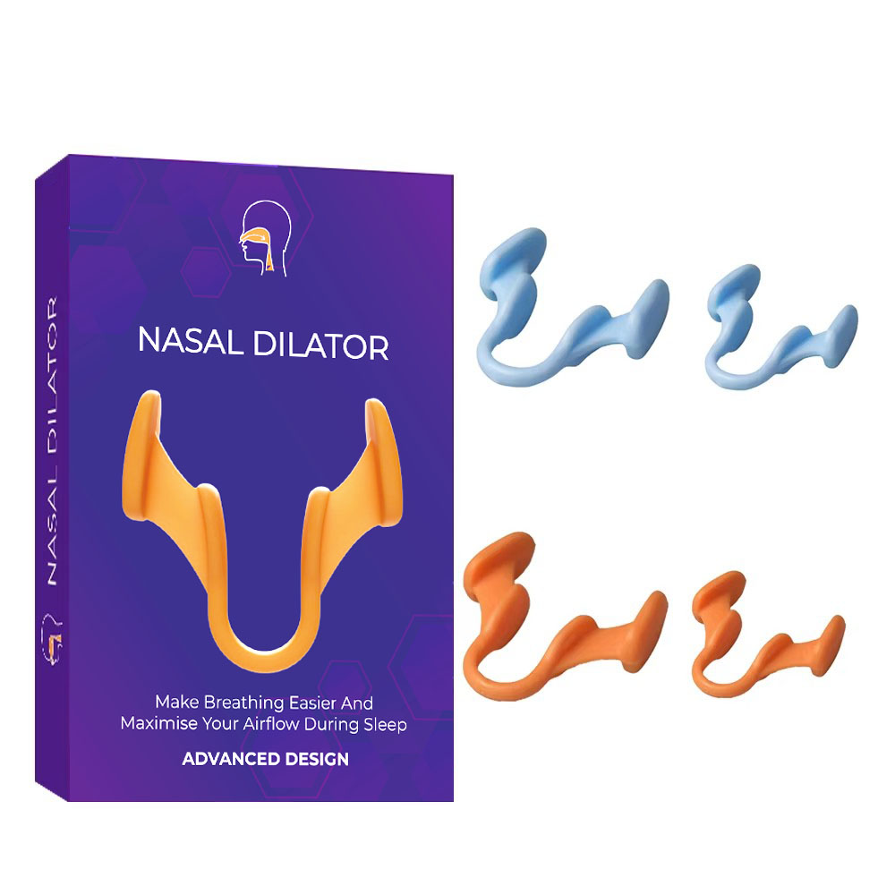 Anti Snore Contour Pillow - อุปกรณ์ช่วยหายใจขณะนอนหลับ แก้ปัญหาการนอนกรน 4 ชิ้น/กล่อง ที่ขยายรูจมูกซิลิโคน ช่วยให้หายใจสะดวก