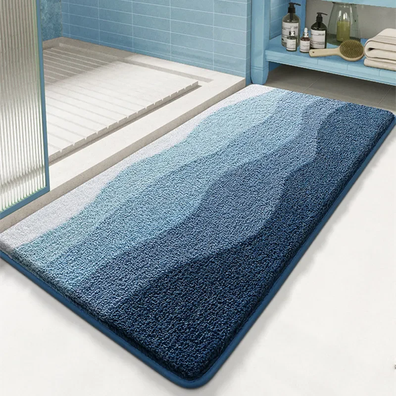 Quick Dry Diatomite Bath Mat - ยุโรปหรูหรา Bath MAT,Ultra Soft & หนาไมโครไฟเบอร์,การดูดซับสูงแห้งเร็ว,พรมห้องน้ําลื่น,พรมตกแต่งบ้าน