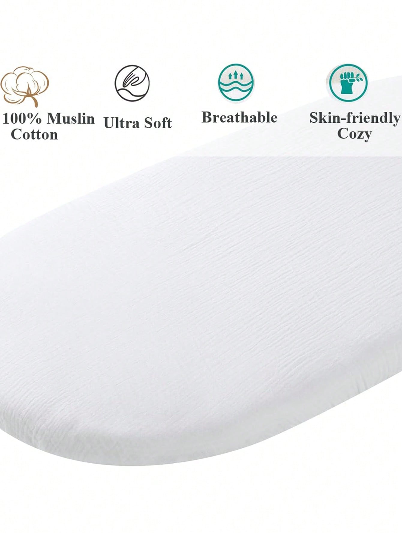ผ้าคลุมเปลี่ยนผ้าอ้อมเด็กแบบมั - Muslin Cotton Bedspread บทวิจารณ์และราคา