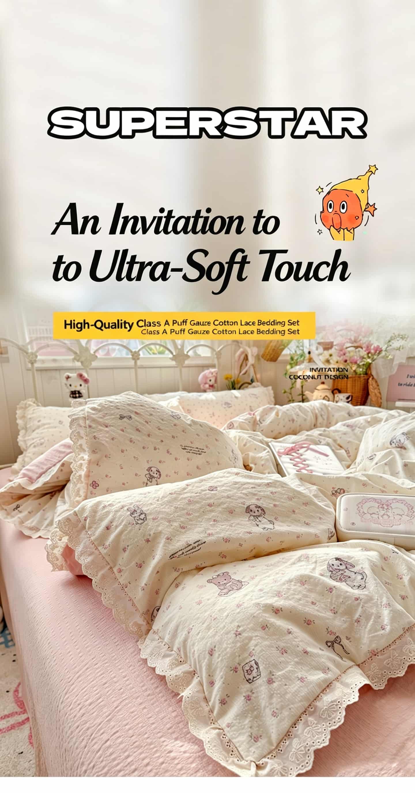 ชุดเครื่องนอนสไตล์คอทเทจคอร์สุ - Aesthetic Floral Duvet Cover บทวิจารณ์และราคา