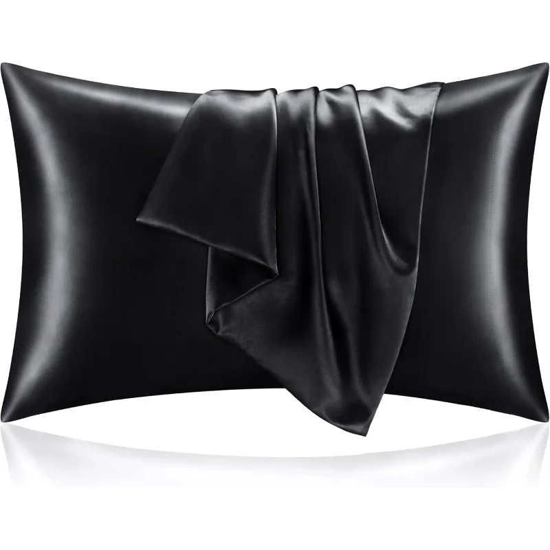 1/2 ชิ้น ปลอกหมอนผ้าซาตินหลายข - Satin Silk Pillowcase Hair Skin บทวิจารณ์และราคา