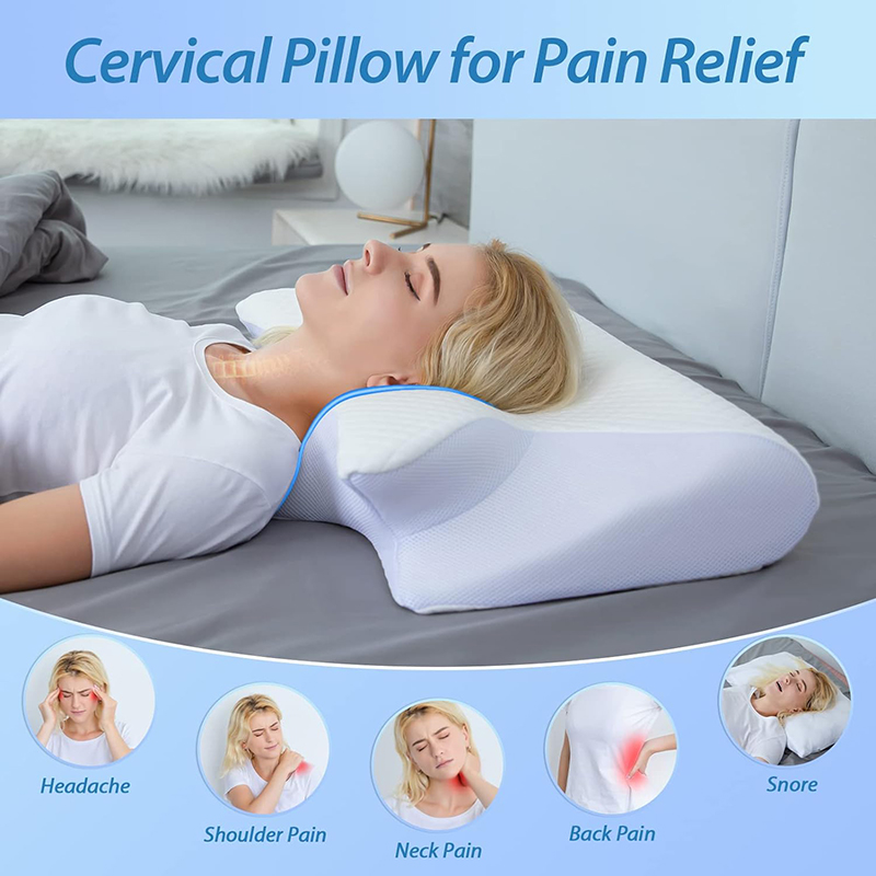 หมอนรองคอเมมโมรี่โฟมแบบใหม่ 2  - Memory Foam Orthopedic Pillow Neck Pain บทวิจารณ์และราคา