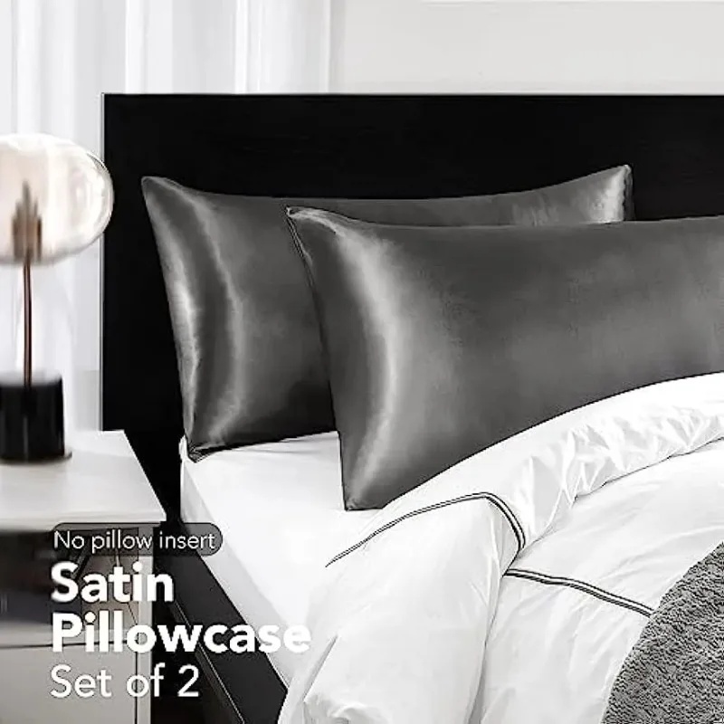 ปลอกหมอนผ้าซาตินซิลค์สำหรับผมแ - Satin Silk Pillowcase Hair Skin บทวิจารณ์และราคา
