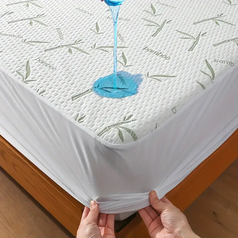 1 PC ไม้ไผ่ที่นอน Protector,Br - Waterproof Mattress Protector Breathable บทวิจารณ์และราคา