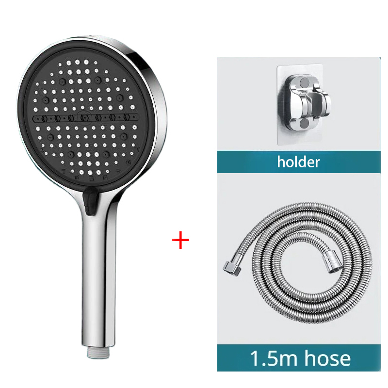 ฝักบัวอาบน้ำ 3 ชิ้น สีเงิน 8 ร - High Pressure Shower Head Handheld บทวิจารณ์และราคา