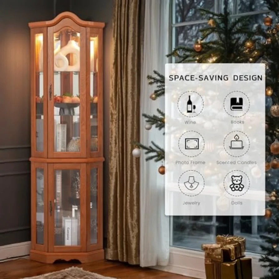 ตู้โชว์มุมสำหรับบาร์และเก็บเคร - Lighting บทวิจารณ์และราคา