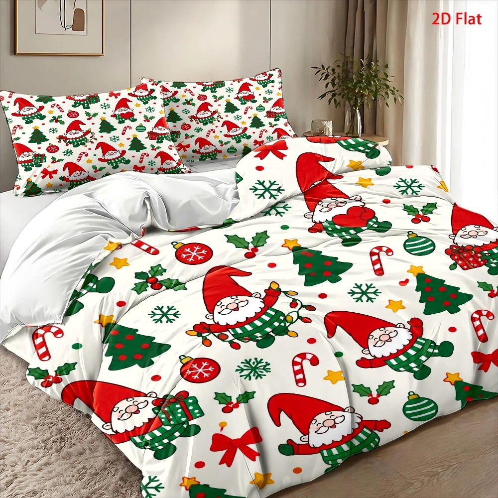 ชุดผ้าปูที่นอนลายต้นคริสต์มาสแ - Duvet Cover Sets With Zipper บทวิจารณ์และราคา
