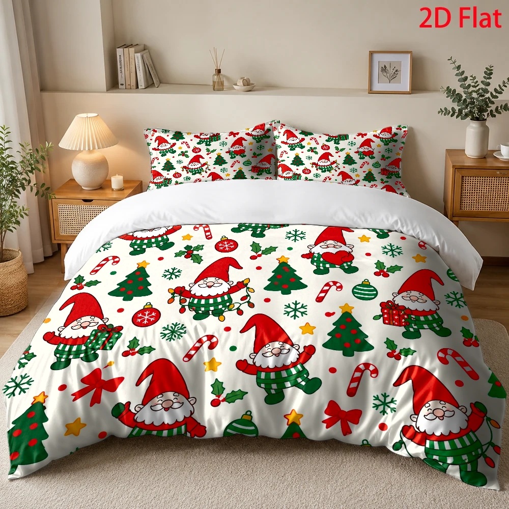 ชุดผ้าปูที่นอนลายต้นคริสต์มาสแ - Duvet Cover Sets With Zipper บทวิจารณ์และราคา