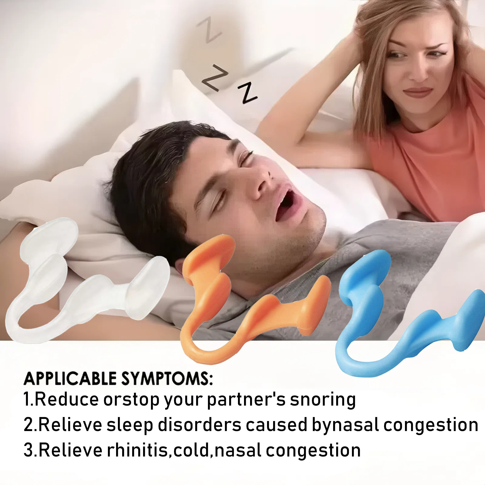 ที่หนีบจมูกซิลิโคนกันกรน 10 ชิ - Anti Snore Contour Pillow บทวิจารณ์และราคา