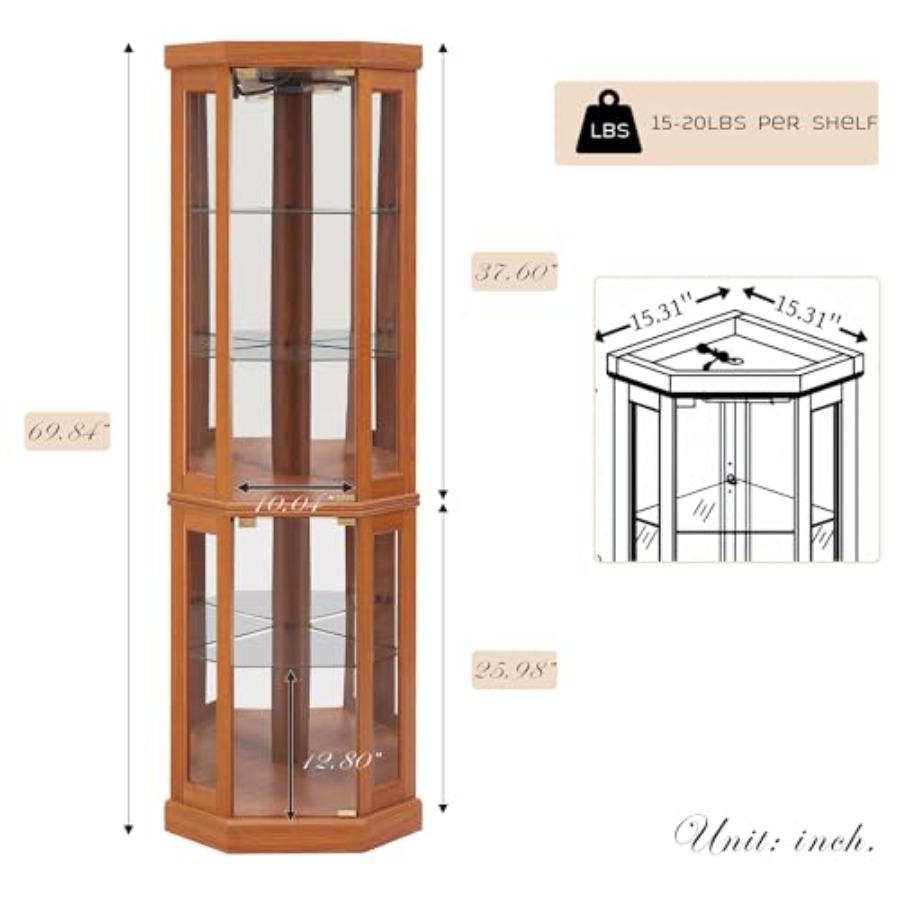 ตู้โชว์มุมสำหรับเก็บเครื่องดื่ - Storage & Organization บทวิจารณ์และราคา