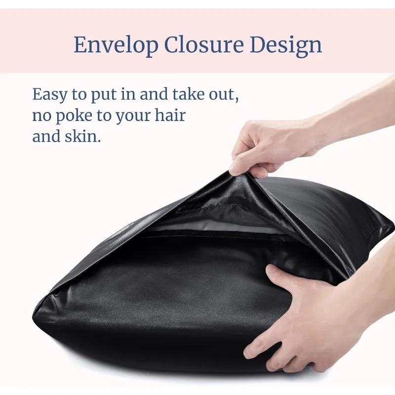 ปลอกหมอนผ้าซาตินหลากหลายขนาด ส - Satin Silk Pillowcase Hair Skin บทวิจารณ์และราคา