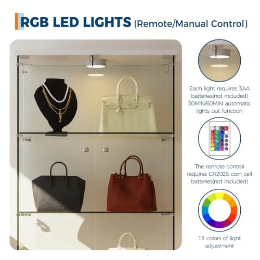 ตู้โชว์กระจกนิรภัยสำหรับเก็บขอ - Lighting บทวิจารณ์และราคา