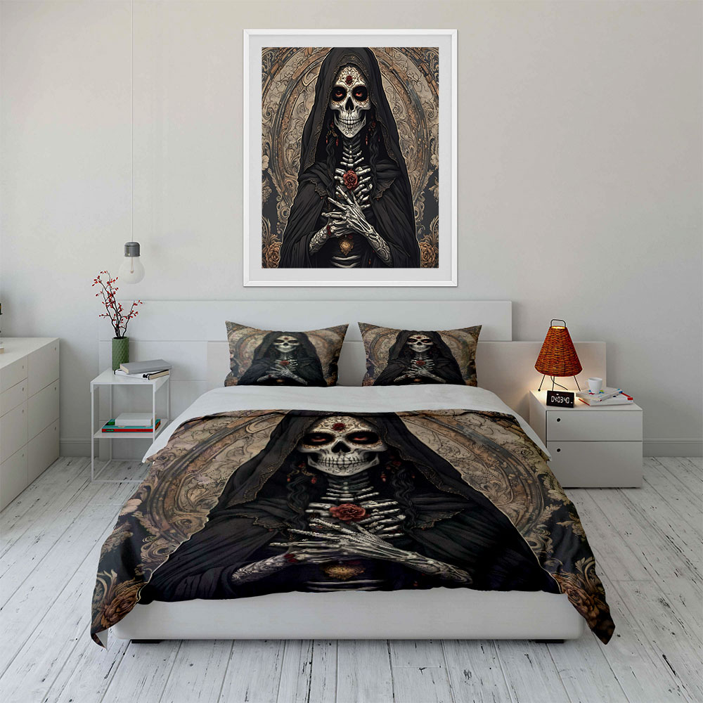 ชุดผ้าคลุมเตียงลายดาร์กเดธเซนต - Duvet Cover Sets With Zipper บทวิจารณ์และราคา