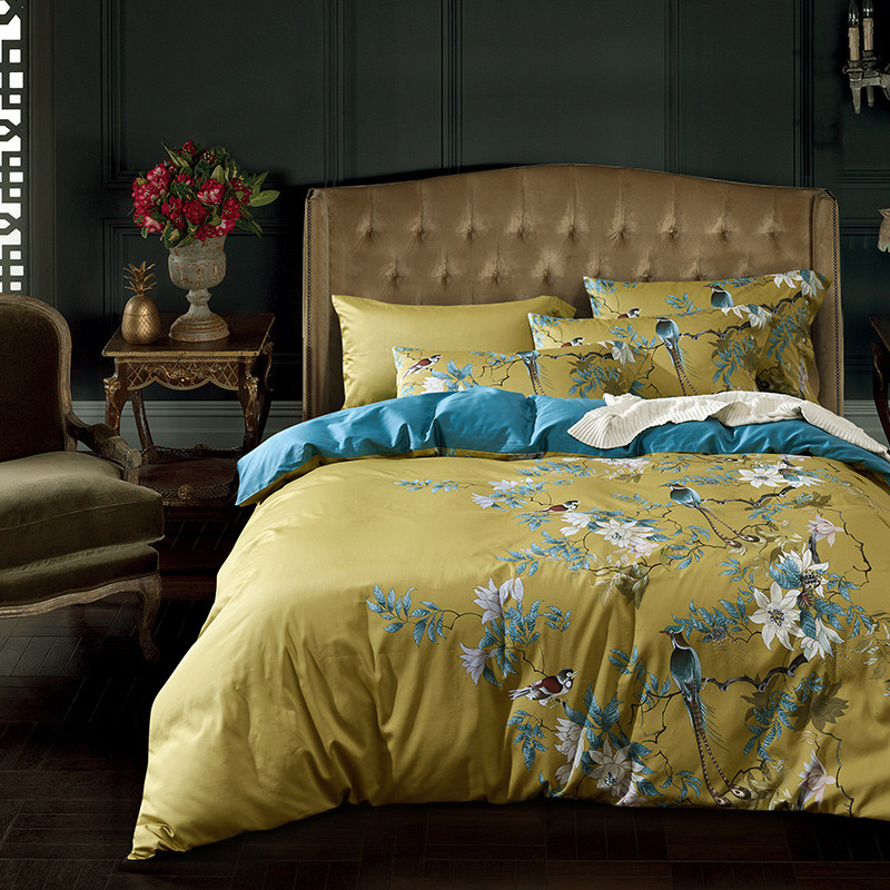 ชุดเครื่องนอนผ้าฝ้ายอียิปต์600 - Aesthetic Floral Duvet Cover บทวิจารณ์และราคา